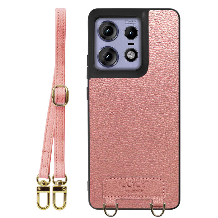[ LOOF LUXURY-SHELL SHOULDER ] motorola edge 50 pro / 50s pro  ショルダーストラップ付き シンプルでスマート 本革 シェル型ケース ショルダー ストラップ スマホショルダー [ motorola edge 50 pro / 50s pro ]