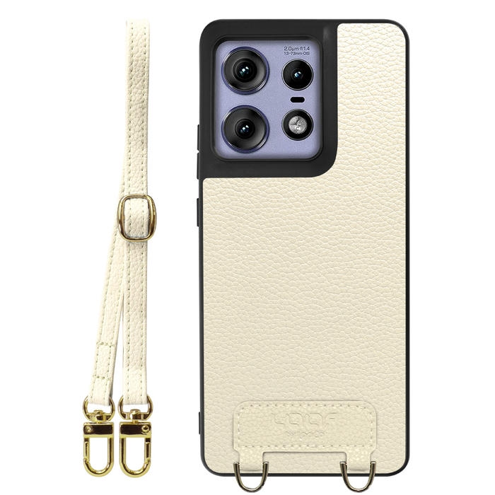 [ LOOF LUXURY-SHELL SHOULDER ] motorola edge 50 pro / 50s pro  ショルダーストラップ付き シンプルでスマート 本革 シェル型ケース ショルダー ストラップ スマホショルダー [ motorola edge 50 pro / 50s pro ]
