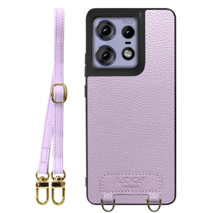 [ LOOF LUXURY-SHELL SHOULDER ] motorola edge 50 pro / 50s pro  ショルダーストラップ付き シンプルでスマート 本革 シェル型ケース ショルダー ストラップ スマホショルダー [ motorola edge 50 pro / 50s pro ]