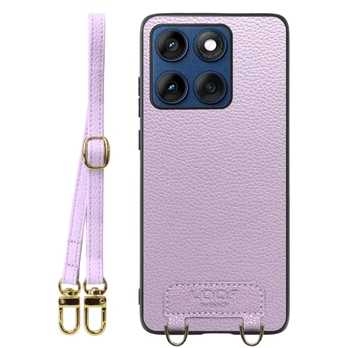 [ LOOF LUXURY-SHELL SHOULDER ] motorola edge 60 モトローラ XT2507-3 XT2507-6 ショルダーストラップ付き シンプルでスマート 本革 シェル型ケース ショルダー ストラップ スマホショルダー [ motorola edge 60 ]