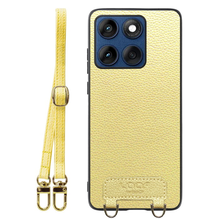 [ LOOF LUXURY-SHELL SHOULDER ] motorola edge 60 モトローラ XT2507-3 XT2507-6 ショルダーストラップ付き シンプルでスマート 本革 シェル型ケース ショルダー ストラップ スマホショルダー [ motorola edge 60 ]