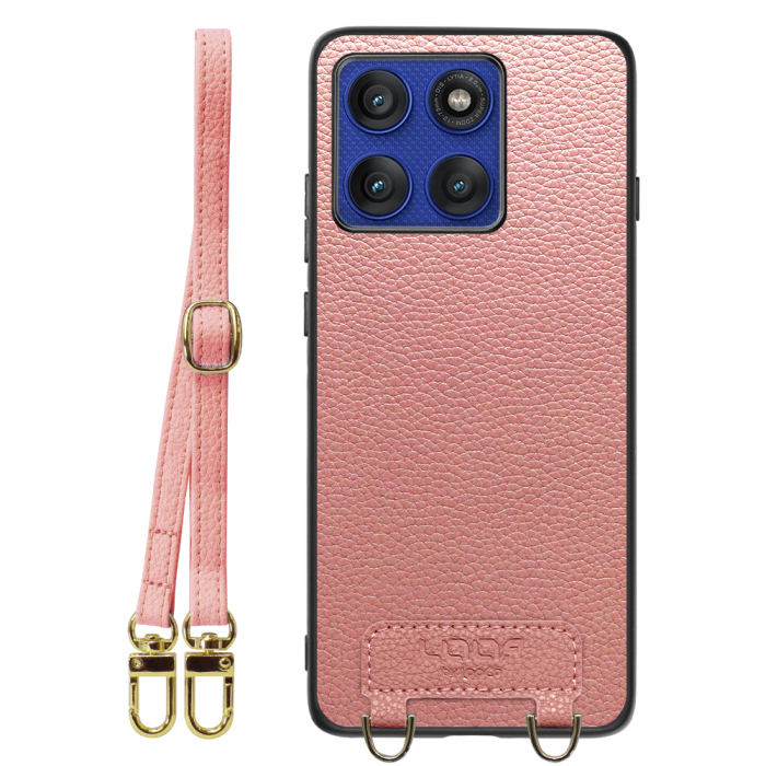 [ LOOF LUXURY-SHELL SHOULDER ] motorola edge 60 pro / 60s pro  ショルダーストラップ付き シンプルでスマート 本革 シェル型ケース ショルダー ストラップ スマホショルダー [ motorola edge 60 pro / 60s pro ]