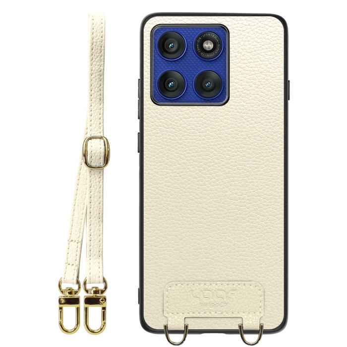 [ LOOF LUXURY-SHELL SHOULDER ] motorola edge 60 pro / 60s pro  ショルダーストラップ付き シンプルでスマート 本革 シェル型ケース ショルダー ストラップ スマホショルダー [ motorola edge 60 pro / 60s pro ]