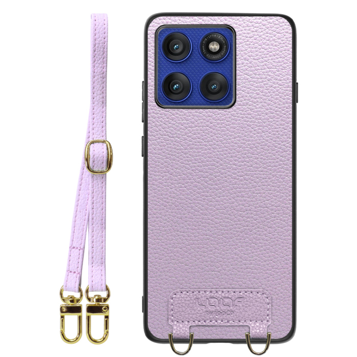 [ LOOF LUXURY-SHELL SHOULDER ] motorola edge 60 pro / 60s pro  ショルダーストラップ付き シンプルでスマート 本革 シェル型ケース ショルダー ストラップ スマホショルダー [ motorola edge 60 pro / 60s pro ]