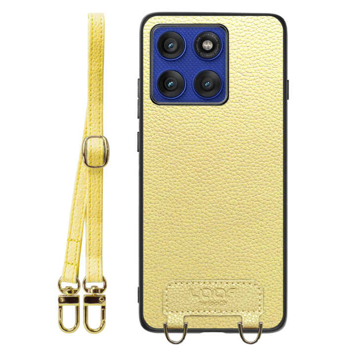 [ LOOF LUXURY-SHELL SHOULDER ] motorola edge 60 pro / 60s pro  ショルダーストラップ付き シンプルでスマート 本革 シェル型ケース ショルダー ストラップ スマホショルダー [ motorola edge 60 pro / 60s pro ]