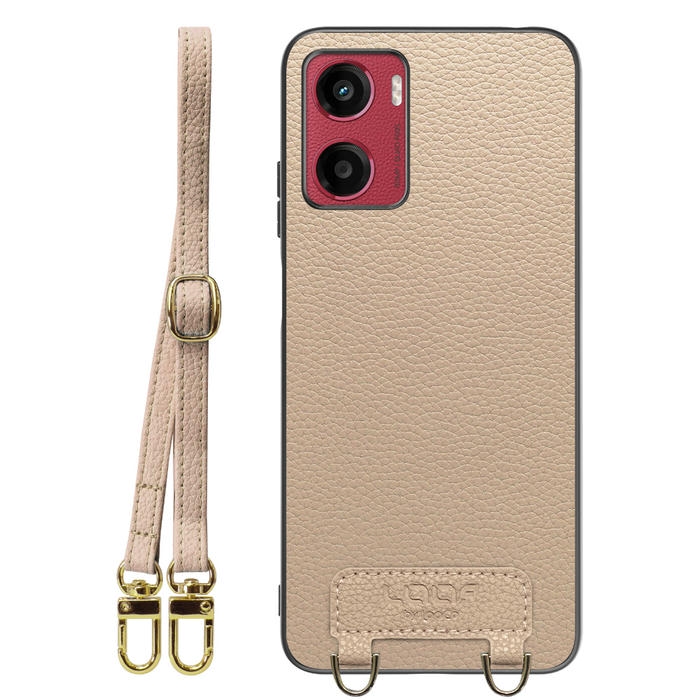 [ LOOF LUXURY-SHELL SHOULDER ] moto g05 motorola ショルダーストラップ付き シンプルでスマート 本革 シェル型ケース ショルダー ストラップ スマホショルダー [ moto g05 ]