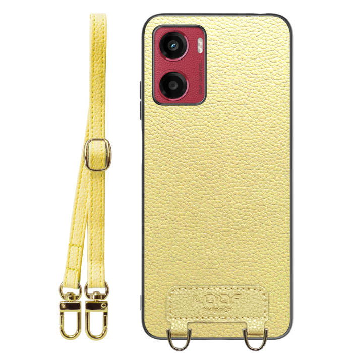 [ LOOF LUXURY-SHELL SHOULDER ] moto g05 motorola ショルダーストラップ付き シンプルでスマート 本革 シェル型ケース ショルダー ストラップ スマホショルダー [ moto g05 ]