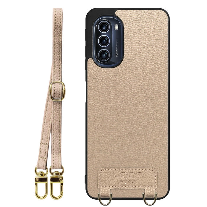 [ LOOF LUXURY-SHELL SHOULDER ] moto g52j 5G motog52j5g motog52j ショルダーストラップ付き シンプルでスマート 本革 シェル型ケース ショルダー ストラップ スマホショルダー [ moto g52j 5G ]