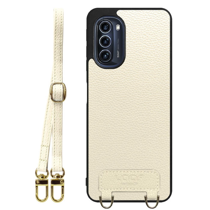 [ LOOF LUXURY-SHELL SHOULDER ] moto g52j 5G motog52j5g motog52j ショルダーストラップ付き シンプルでスマート 本革 シェル型ケース ショルダー ストラップ スマホショルダー [ moto g52j 5G ]