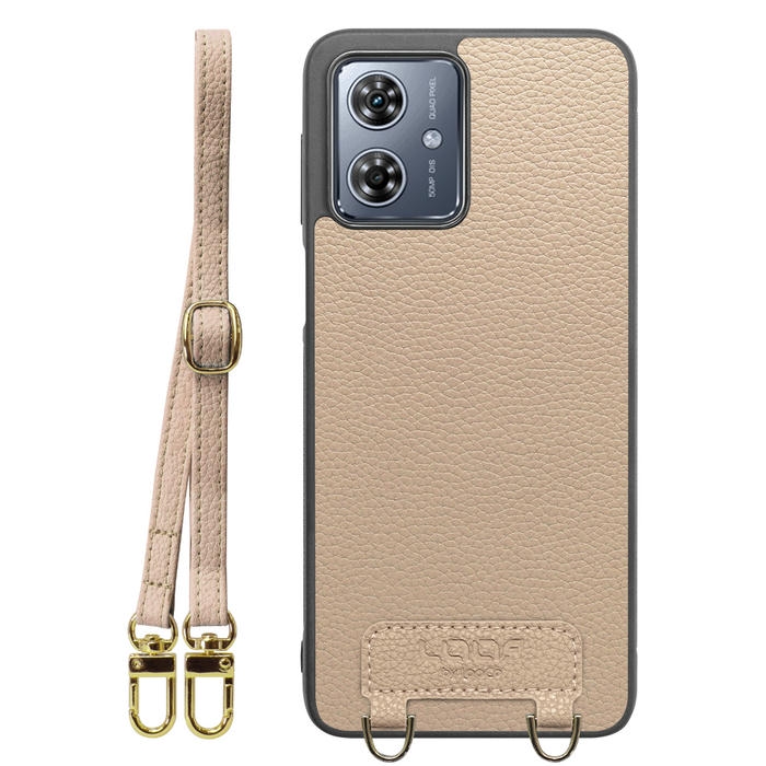[ LOOF LUXURY-SHELL SHOULDER ] moto g64 5G / g64y 5G  ショルダーストラップ付き シンプルでスマート 本革 シェル型ケース ショルダー ストラップ スマホショルダー [ moto g64 5G / g64y 5G ]