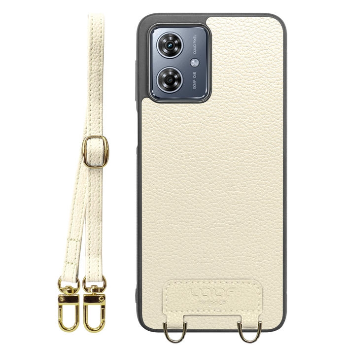 [ LOOF LUXURY-SHELL SHOULDER ] moto g64 5G / g64y 5G  ショルダーストラップ付き シンプルでスマート 本革 シェル型ケース ショルダー ストラップ スマホショルダー [ moto g64 5G / g64y 5G ]