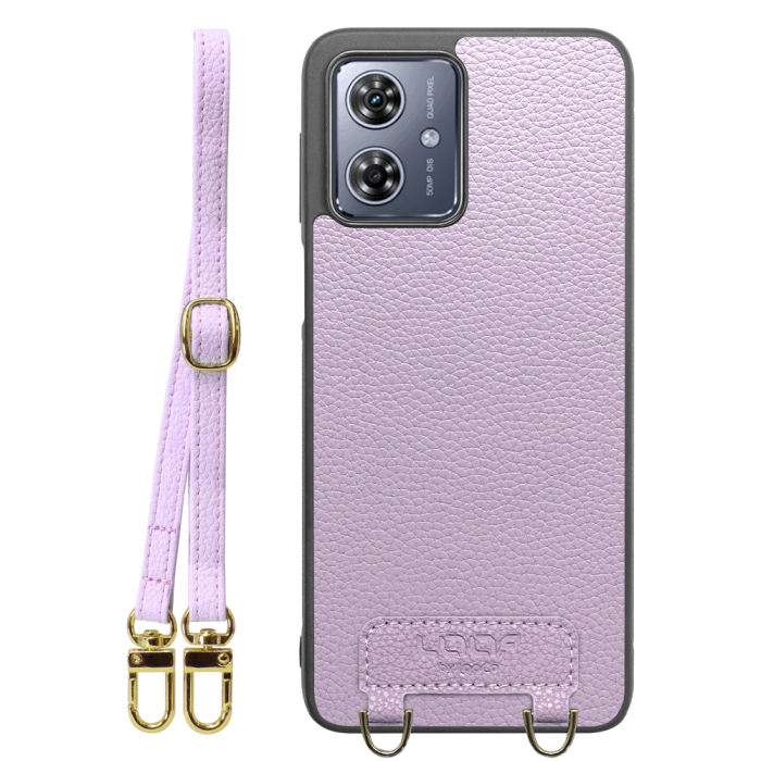 [ LOOF LUXURY-SHELL SHOULDER ] moto g64 5G / g64y 5G  ショルダーストラップ付き シンプルでスマート 本革 シェル型ケース ショルダー ストラップ スマホショルダー [ moto g64 5G / g64y 5G ]
