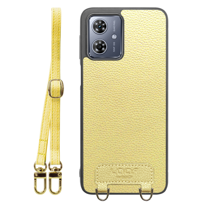 [ LOOF LUXURY-SHELL SHOULDER ] moto g64 5G / g64y 5G  ショルダーストラップ付き シンプルでスマート 本革 シェル型ケース ショルダー ストラップ スマホショルダー [ moto g64 5G / g64y 5G ]