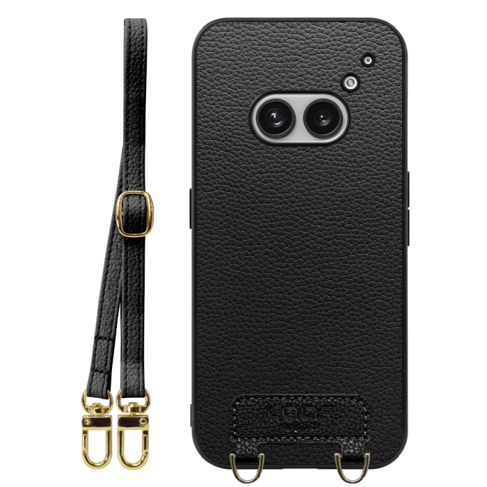 [ LOOF LUXURY-SHELL SHOULDER ] Nothing Phone (2a)  ショルダーストラップ付き シンプルでスマート 本革 シェル型ケース ショルダー ストラップ スマホショルダー [ Nothing Phone (2a) ]