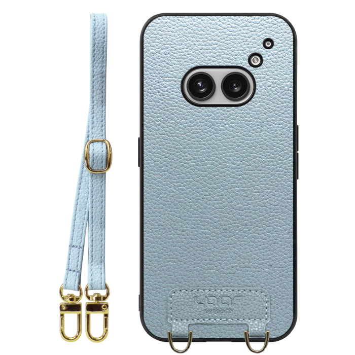 [ LOOF LUXURY-SHELL SHOULDER ] Nothing Phone (2a)  ショルダーストラップ付き シンプルでスマート 本革 シェル型ケース ショルダー ストラップ スマホショルダー [ Nothing Phone (2a) ]
