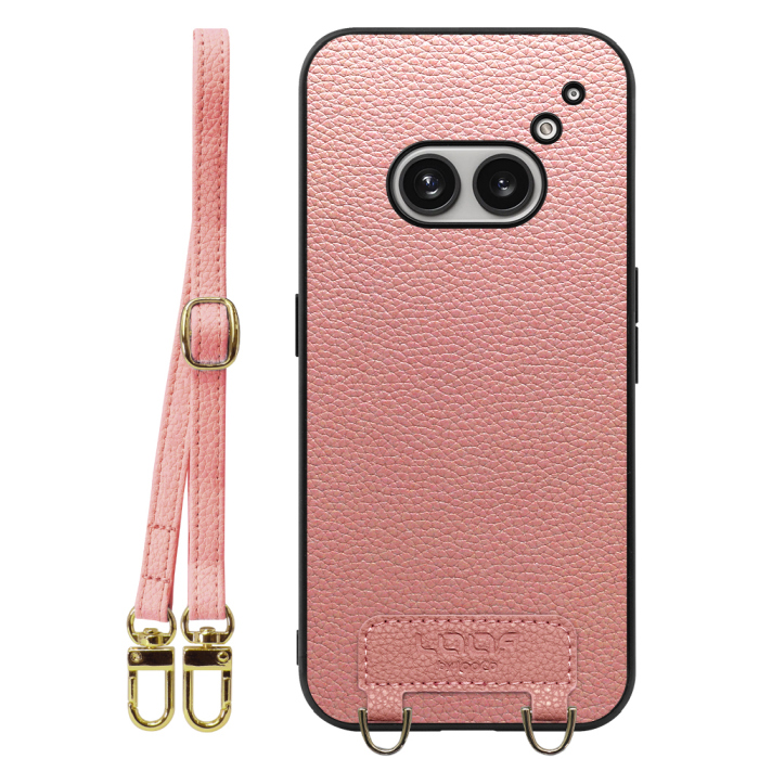 [ LOOF LUXURY-SHELL SHOULDER ] Nothing Phone (2a)  ショルダーストラップ付き シンプルでスマート 本革 シェル型ケース ショルダー ストラップ スマホショルダー [ Nothing Phone (2a) ]