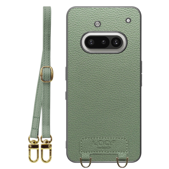 [ LOOF LUXURY-SHELL SHOULDER ] Nothing Phone (3a) Phone 3a ショルダーストラップ付き シンプルでスマート 本革 シェル型ケース ショルダー ストラップ スマホショルダー [ Nothing Phone (3a) ]
