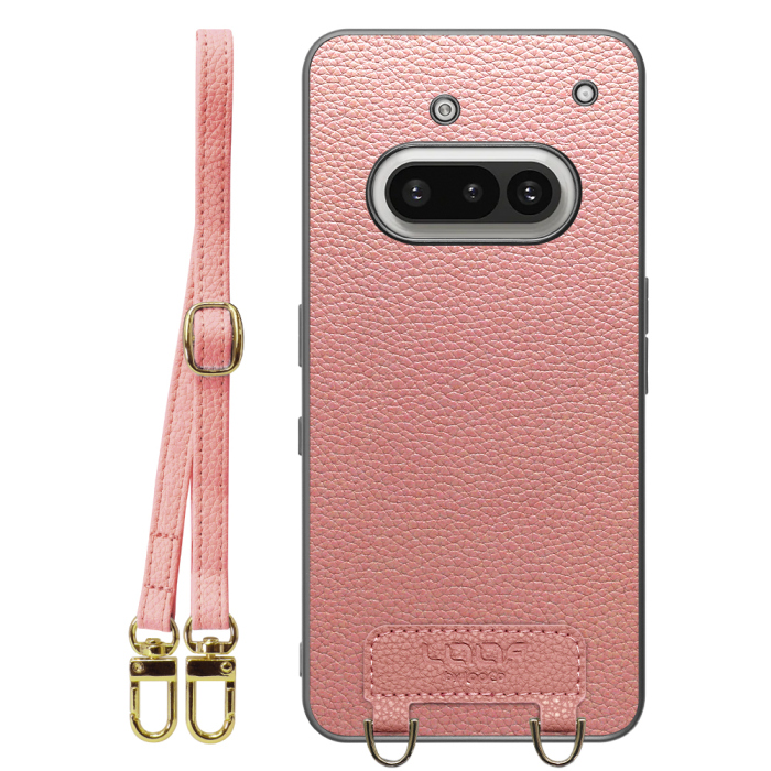[ LOOF LUXURY-SHELL SHOULDER ] Nothing Phone (3a) Phone 3a ショルダーストラップ付き シンプルでスマート 本革 シェル型ケース ショルダー ストラップ スマホショルダー [ Nothing Phone (3a) ]