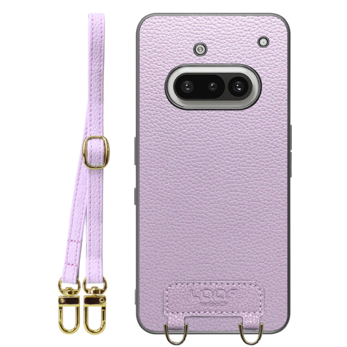 [ LOOF LUXURY-SHELL SHOULDER ] Nothing Phone (3a) Phone 3a ショルダーストラップ付き シンプルでスマート 本革 シェル型ケース ショルダー ストラップ スマホショルダー [ Nothing Phone (3a) ]