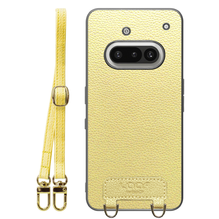 [ LOOF LUXURY-SHELL SHOULDER ] Nothing Phone (3a) Phone 3a ショルダーストラップ付き シンプルでスマート 本革 シェル型ケース ショルダー ストラップ スマホショルダー [ Nothing Phone (3a) ]