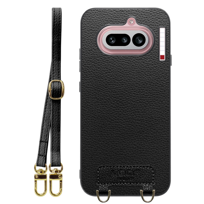 [ LOOF LUXURY-SHELL SHOULDER ] Nothing Phone (4a) A069 ショルダーストラップ付き シンプルでスマート 本革 シェル型ケース ショルダー ストラップ スマホショルダー [ Nothing Phone (4a) ]