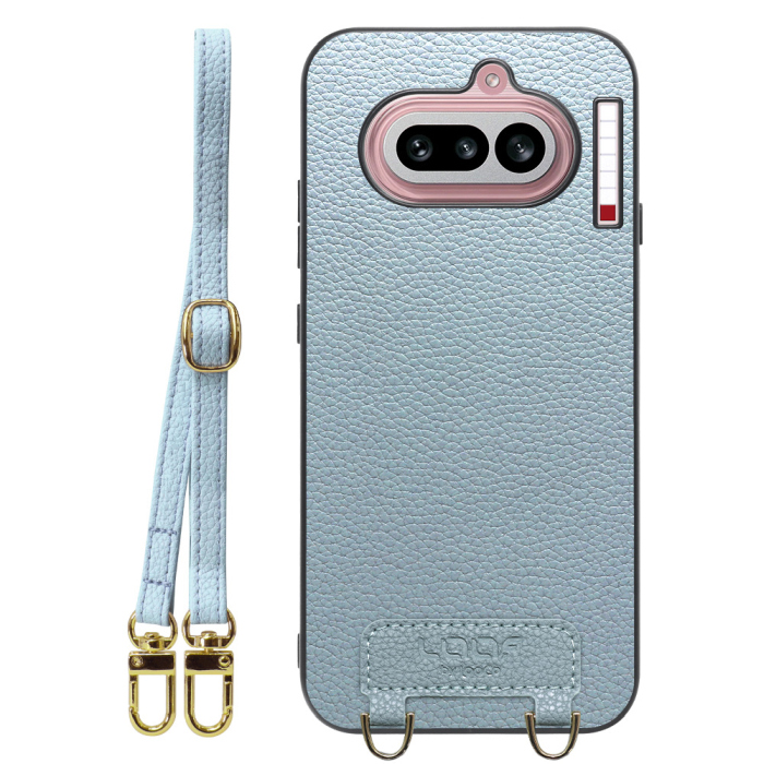 [ LOOF LUXURY-SHELL SHOULDER ] Nothing Phone (4a) A069 ショルダーストラップ付き シンプルでスマート 本革 シェル型ケース ショルダー ストラップ スマホショルダー [ Nothing Phone (4a) ]