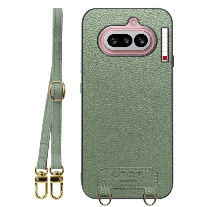 [ LOOF LUXURY-SHELL SHOULDER ] Nothing Phone (4a) A069 ショルダーストラップ付き シンプルでスマート 本革 シェル型ケース ショルダー ストラップ スマホショルダー [ Nothing Phone (4a) ]