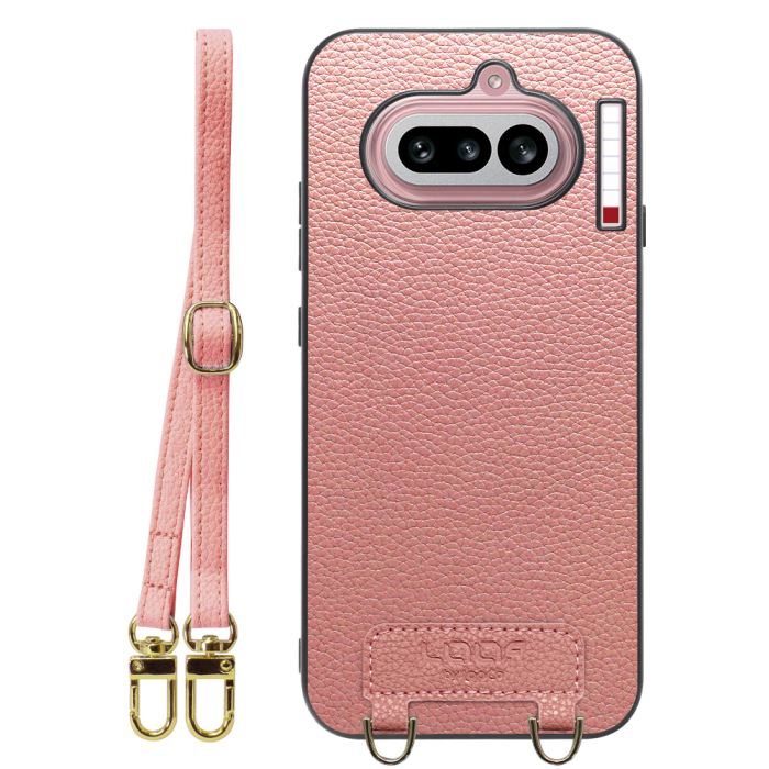 [ LOOF LUXURY-SHELL SHOULDER ] Nothing Phone (4a) A069 ショルダーストラップ付き シンプルでスマート 本革 シェル型ケース ショルダー ストラップ スマホショルダー [ Nothing Phone (4a) ]