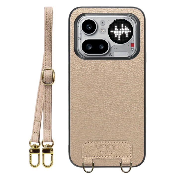 [ LOOF LUXURY-SHELL SHOULDER ] Nothing Phone (4a) Pro A069P ショルダーストラップ付き シンプルでスマート 本革 シェル型ケース ショルダー ストラップ スマホショルダー [ Nothing Phone (4a) Pro ]