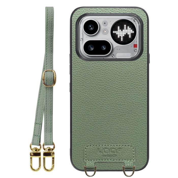 [ LOOF LUXURY-SHELL SHOULDER ] Nothing Phone (4a) Pro A069P ショルダーストラップ付き シンプルでスマート 本革 シェル型ケース ショルダー ストラップ スマホショルダー [ Nothing Phone (4a) Pro ]