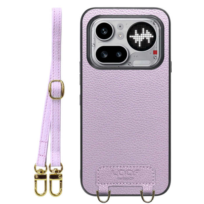 [ LOOF LUXURY-SHELL SHOULDER ] Nothing Phone (4a) Pro A069P ショルダーストラップ付き シンプルでスマート 本革 シェル型ケース ショルダー ストラップ スマホショルダー [ Nothing Phone (4a) Pro ]