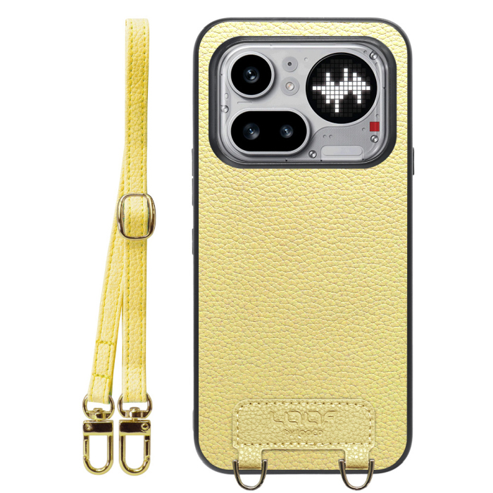 [ LOOF LUXURY-SHELL SHOULDER ] Nothing Phone (4a) Pro A069P ショルダーストラップ付き シンプルでスマート 本革 シェル型ケース ショルダー ストラップ スマホショルダー [ Nothing Phone (4a) Pro ]