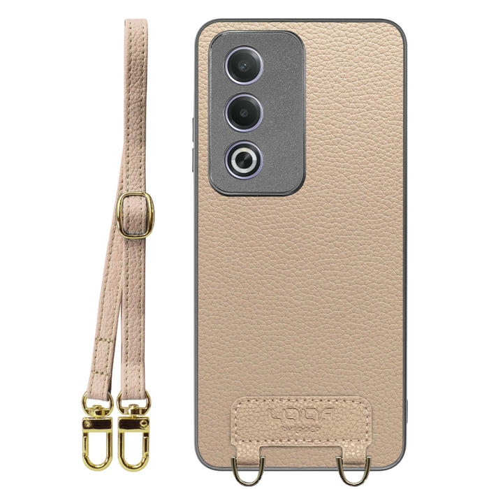 [ LOOF LUXURY-SHELL SHOULDER ] OPPO A3 5G CPH2639 ショルダーストラップ付き シンプルでスマート 本革 シェル型ケース ショルダー ストラップ スマホショルダー [ OPPO A3 5G ]