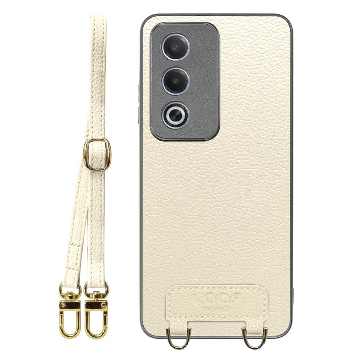 [ LOOF LUXURY-SHELL SHOULDER ] OPPO A3 5G CPH2639 ショルダーストラップ付き シンプルでスマート 本革 シェル型ケース ショルダー ストラップ スマホショルダー [ OPPO A3 5G ]