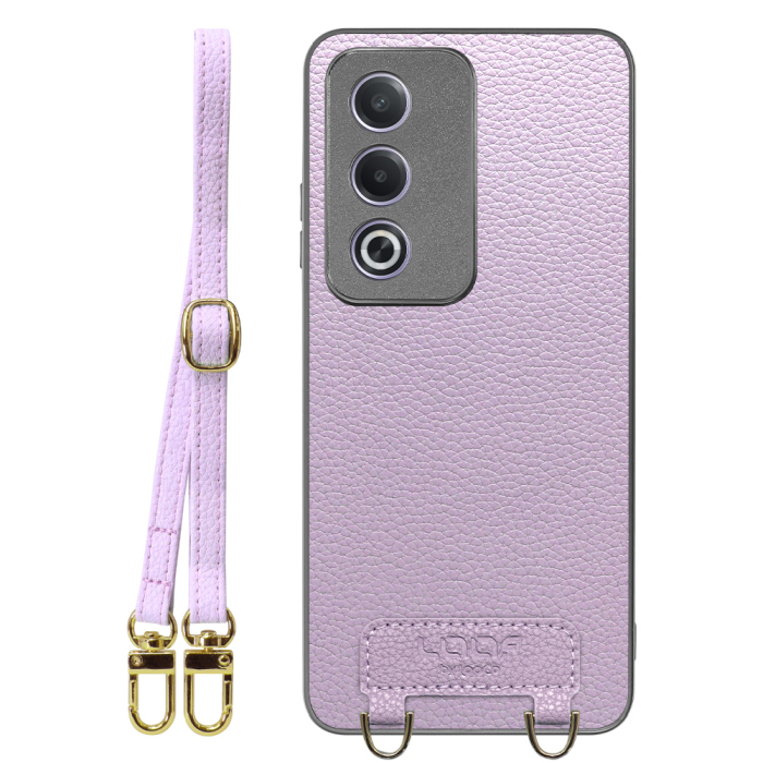 [ LOOF LUXURY-SHELL SHOULDER ] OPPO A3 5G CPH2639 ショルダーストラップ付き シンプルでスマート 本革 シェル型ケース ショルダー ストラップ スマホショルダー [ OPPO A3 5G ]