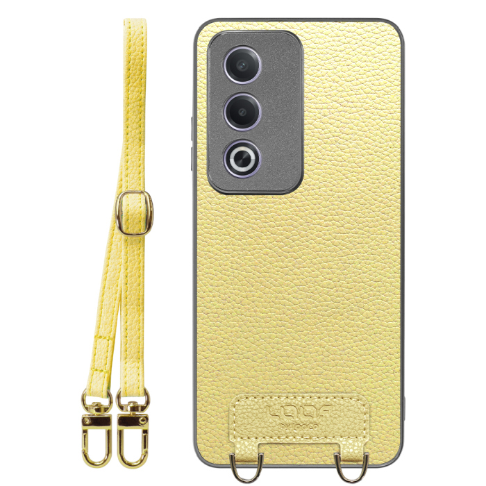 [ LOOF LUXURY-SHELL SHOULDER ] OPPO A3 5G CPH2639 ショルダーストラップ付き シンプルでスマート 本革 シェル型ケース ショルダー ストラップ スマホショルダー [ OPPO A3 5G ]