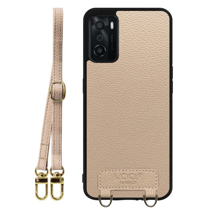 [ LOOF LUXURY-SHELL SHOULDER ] OPPO A55s 5G CPH2309 / A102OP a55s5g ショルダーストラップ付き シンプルでスマート 本革 シェル型ケース ショルダー ストラップ スマホショルダー [ OPPO A55s 5G ]