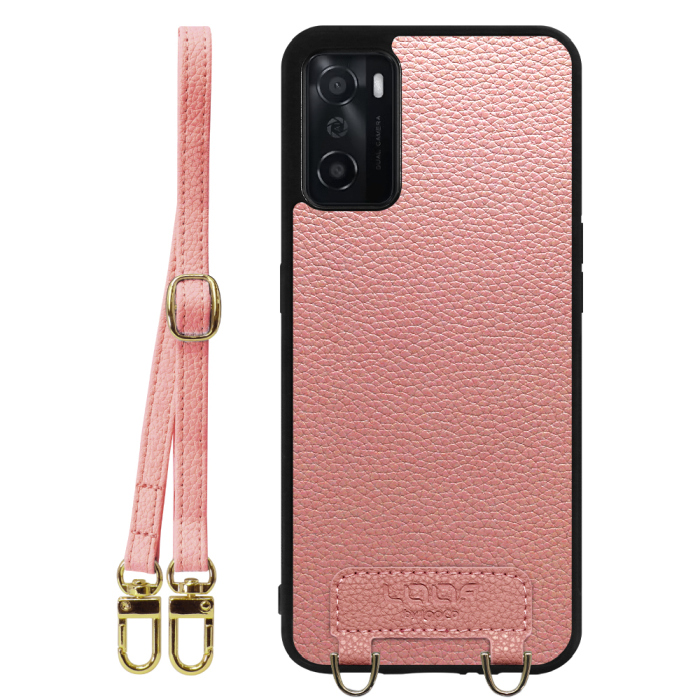 [ LOOF LUXURY-SHELL SHOULDER ] OPPO A55s 5G CPH2309 / A102OP a55s5g ショルダーストラップ付き シンプルでスマート 本革 シェル型ケース ショルダー ストラップ スマホショルダー [ OPPO A55s 5G ]