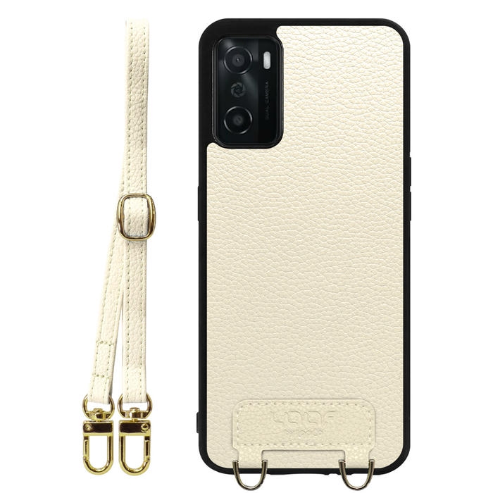 [ LOOF LUXURY-SHELL SHOULDER ] OPPO A55s 5G CPH2309 / A102OP a55s5g ショルダーストラップ付き シンプルでスマート 本革 シェル型ケース ショルダー ストラップ スマホショルダー [ OPPO A55s 5G ]