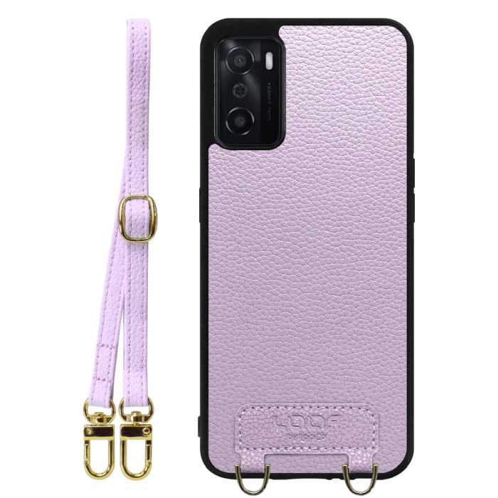 [ LOOF LUXURY-SHELL SHOULDER ] OPPO A55s 5G CPH2309 / A102OP a55s5g ショルダーストラップ付き シンプルでスマート 本革 シェル型ケース ショルダー ストラップ スマホショルダー [ OPPO A55s 5G ]