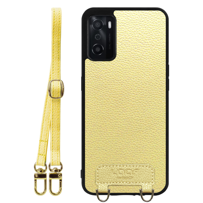 [ LOOF LUXURY-SHELL SHOULDER ] OPPO A55s 5G CPH2309 / A102OP a55s5g ショルダーストラップ付き シンプルでスマート 本革 シェル型ケース ショルダー ストラップ スマホショルダー [ OPPO A55s 5G ]
