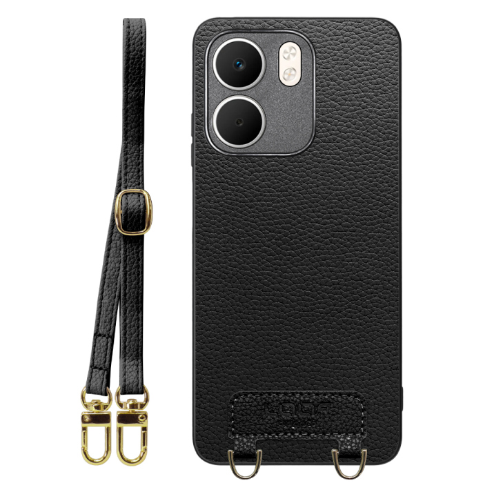 [ LOOF LUXURY-SHELL SHOULDER ] OPPO A5x オッポ ショルダーストラップ付き シンプルでスマート 本革 シェル型ケース ショルダー ストラップ スマホショルダー [ OPPO A5x 用 ]