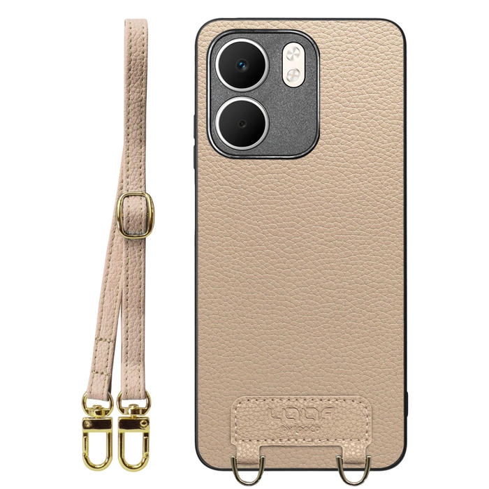 [ LOOF LUXURY-SHELL SHOULDER ] OPPO A5x オッポ ショルダーストラップ付き シンプルでスマート 本革 シェル型ケース ショルダー ストラップ スマホショルダー [ OPPO A5x 用 ]