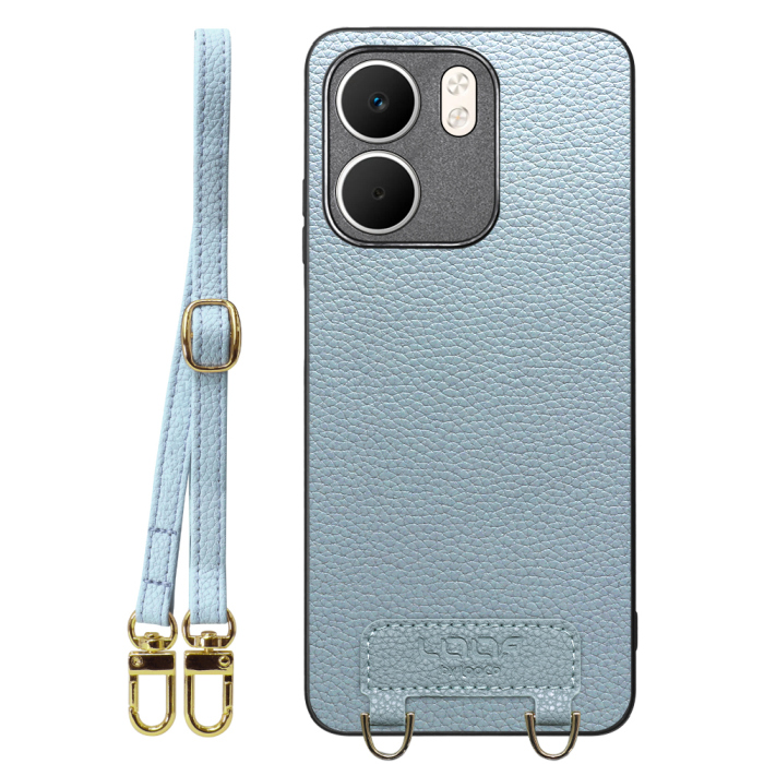 [ LOOF LUXURY-SHELL SHOULDER ] OPPO A5x オッポ ショルダーストラップ付き シンプルでスマート 本革 シェル型ケース ショルダー ストラップ スマホショルダー [ OPPO A5x 用 ]