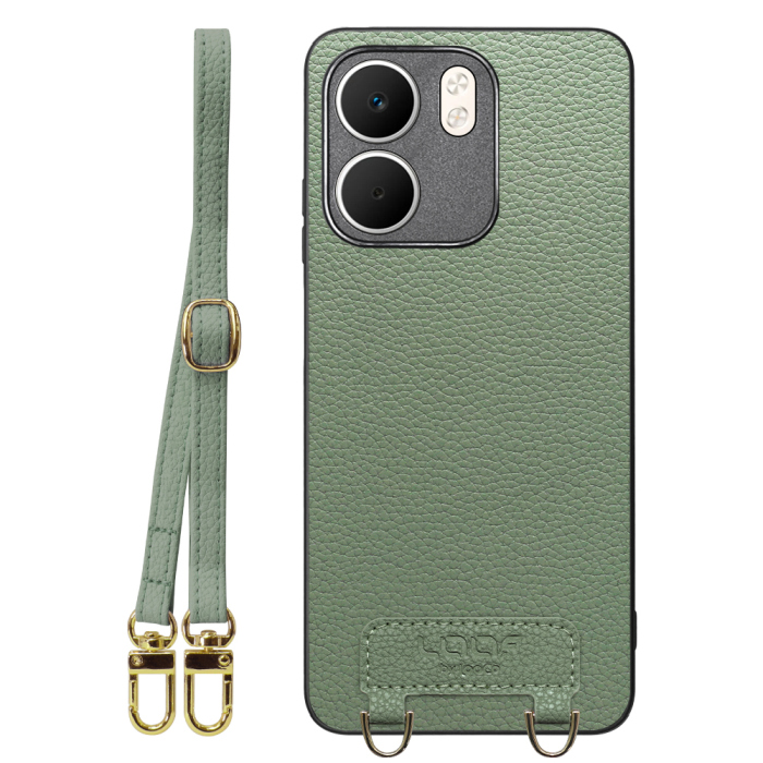 [ LOOF LUXURY-SHELL SHOULDER ] OPPO A5x オッポ ショルダーストラップ付き シンプルでスマート 本革 シェル型ケース ショルダー ストラップ スマホショルダー [ OPPO A5x 用 ]