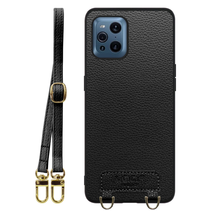 [ LOOF LUXURY-SHELL SHOULDER ] OPPO Find X3 Pro OPG03 findx3pro x3pro findx3 ショルダーストラップ付き シンプルでスマート 本革 シェル型ケース ショルダー ストラップ スマホショルダー [ OPPO Find X3 Pro ]