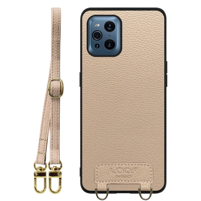 [ LOOF LUXURY-SHELL SHOULDER ] OPPO Find X3 Pro OPG03 findx3pro x3pro findx3 ショルダーストラップ付き シンプルでスマート 本革 シェル型ケース ショルダー ストラップ スマホショルダー [ OPPO Find X3 Pro ]