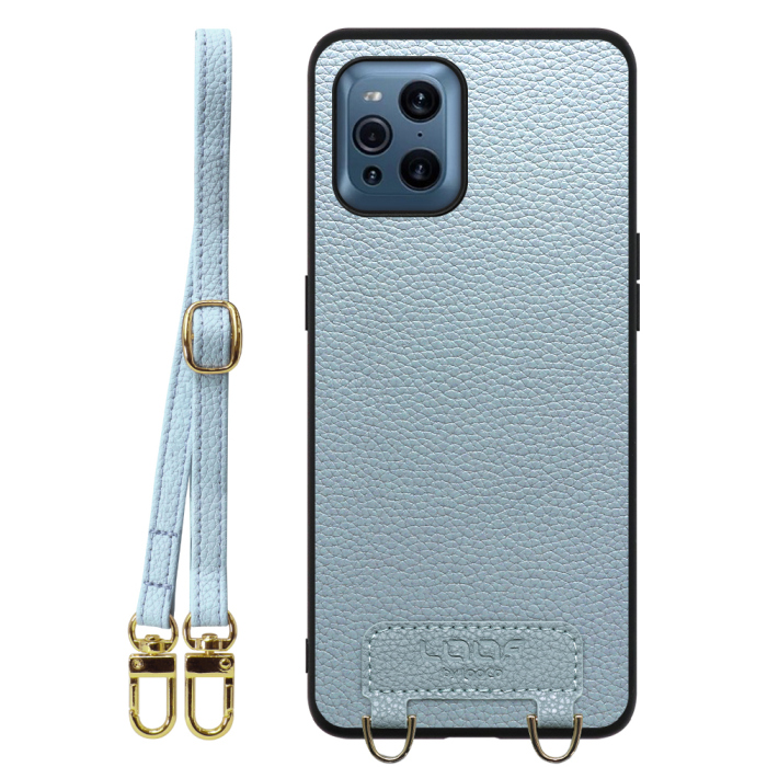 [ LOOF LUXURY-SHELL SHOULDER ] OPPO Find X3 Pro OPG03 findx3pro x3pro findx3 ショルダーストラップ付き シンプルでスマート 本革 シェル型ケース ショルダー ストラップ スマホショルダー [ OPPO Find X3 Pro ]