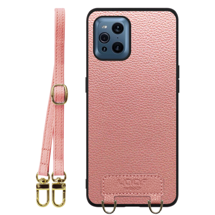 [ LOOF LUXURY-SHELL SHOULDER ] OPPO Find X3 Pro OPG03 findx3pro x3pro findx3 ショルダーストラップ付き シンプルでスマート 本革 シェル型ケース ショルダー ストラップ スマホショルダー [ OPPO Find X3 Pro ]