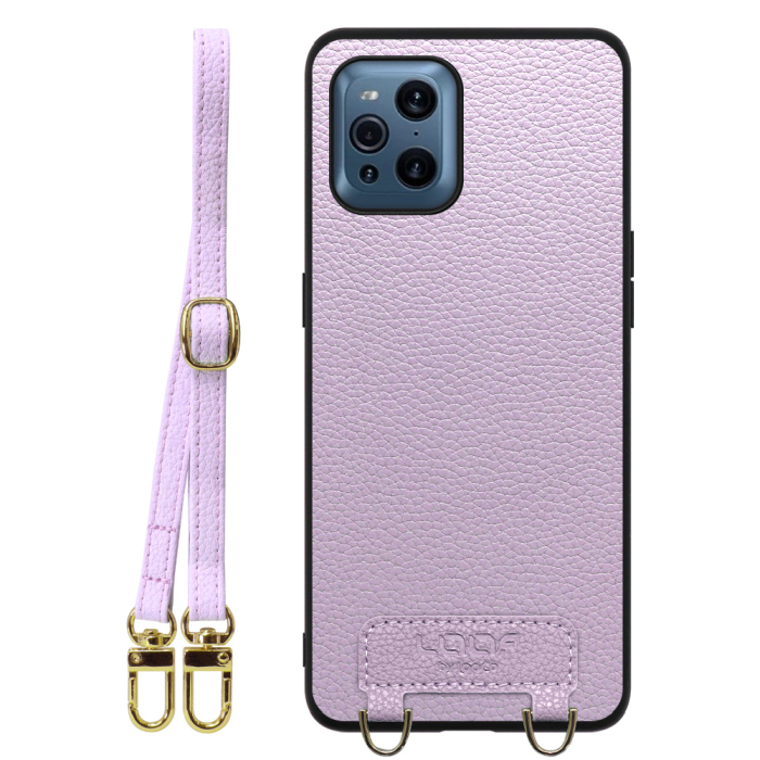 [ LOOF LUXURY-SHELL SHOULDER ] OPPO Find X3 Pro OPG03 findx3pro x3pro findx3 ショルダーストラップ付き シンプルでスマート 本革 シェル型ケース ショルダー ストラップ スマホショルダー [ OPPO Find X3 Pro ]